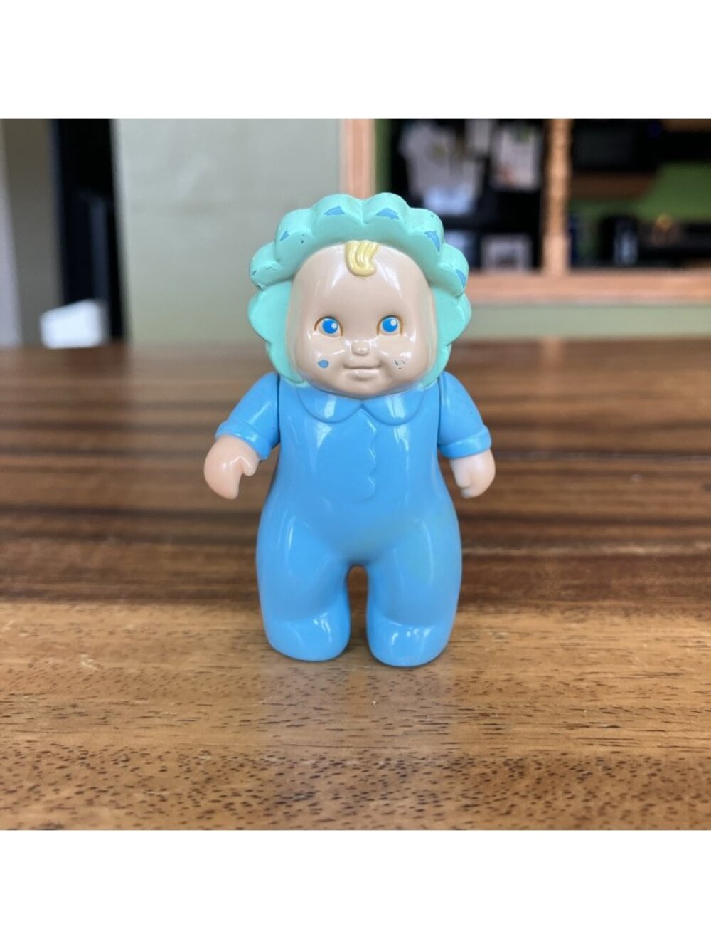 Vintage Little Tikes Grand Mansion Baby Boy Doll W/Blue-Aqua Pajamas